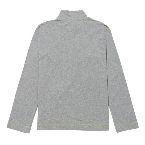 Contrast Stitch Cotton Spandex Jersey LS Tee 詳細画像 White 9