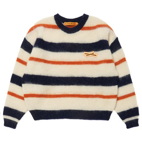 Mohair Border Crew Knit