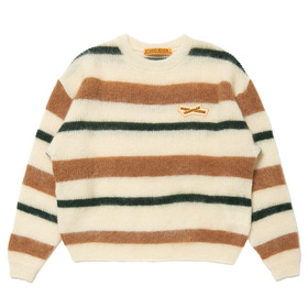 Mohair Border Crew Knit