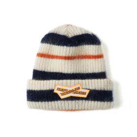 Mohair Border Knit Cap