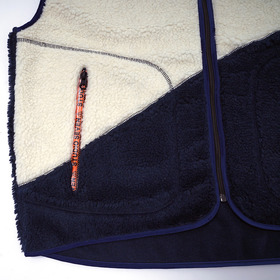 Boa Panel Design Zip Vest 詳細画像