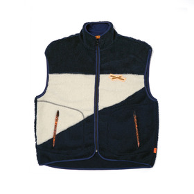 Boa Panel Design Zip Vest