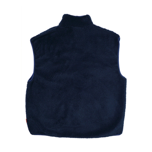 Boa Panel Design Zip Vest 詳細画像 Navy 5
