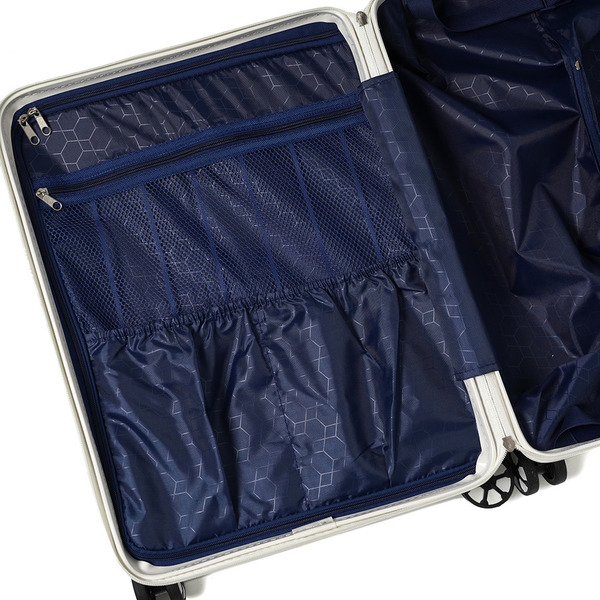 Caution Logo Suitcase 詳細画像 White 9