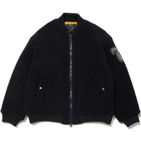 Wool Boa Bomber Jacket