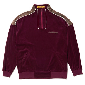 Cotton Velour Half Zip Jacket