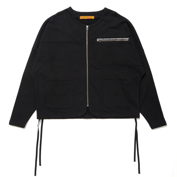 Zip-up Big Crew Sweat 詳細画像 Black 1