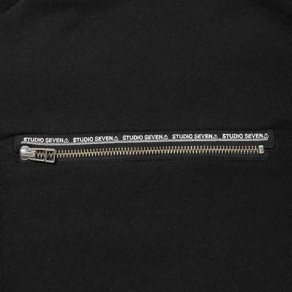Zip-up Big Crew Sweat 詳細画像 Black 5