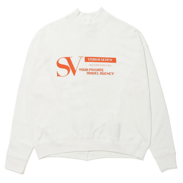 Mock Neck Sweat 詳細画像 White 1