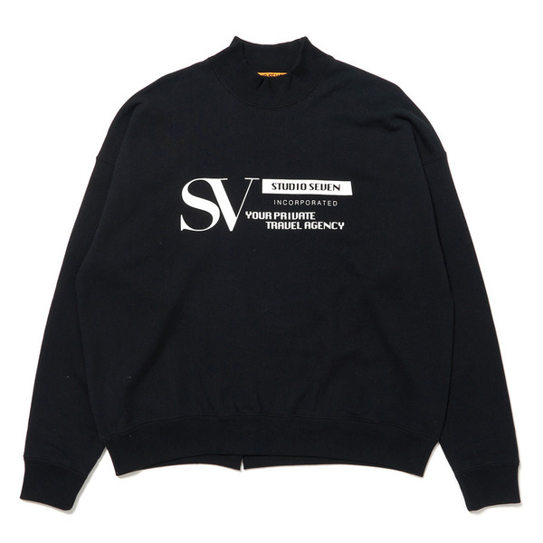 Mock Neck Sweat 詳細画像 Black 1