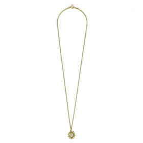 7 Zirconia Necklace GLD