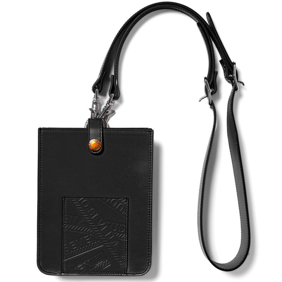 Leather Caution Mini Shoulder Bag