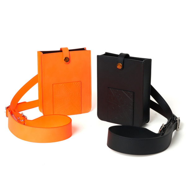 Leather Caution Mini Shoulder Bag 詳細画像 Orange 9