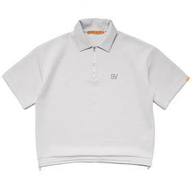 Cardboard Knit Zip Polo SS Shirt