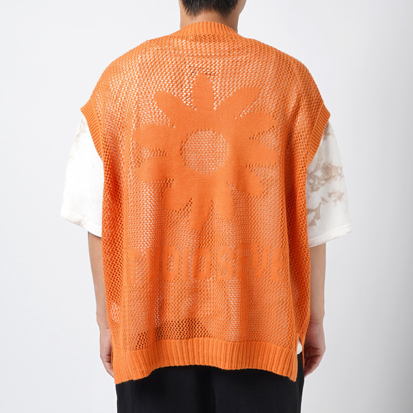 Mesh Knit Vest 詳細画像 Orange 15