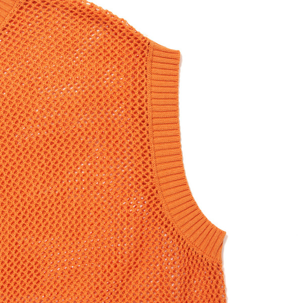 Mesh Knit Vest 詳細画像 Orange 4