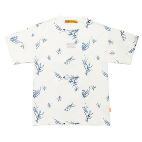 Botanical Print SS White Tee