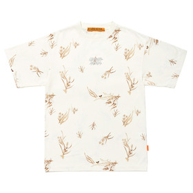 Botanical Print SS White Tee