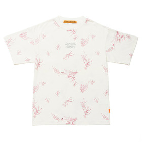 Botanical Print SS White Tee