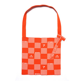 Block Check Knit Bag