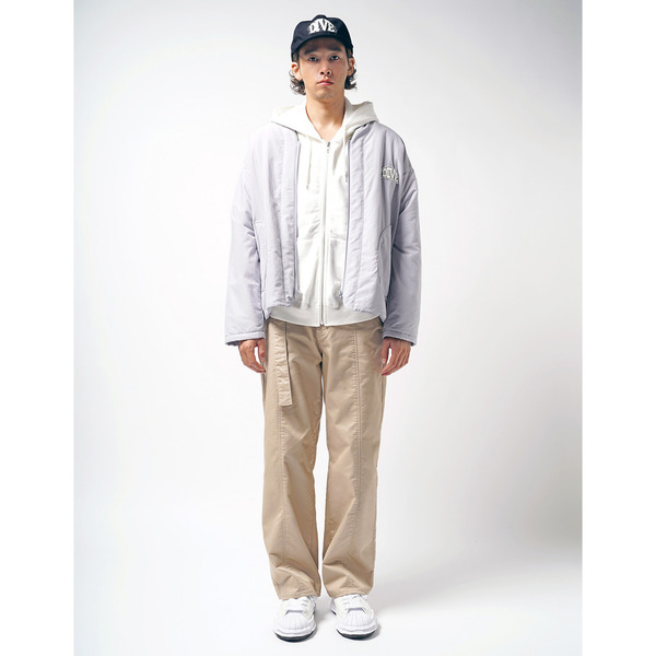 Padded Zip V-neck Coverall 詳細画像 Grey 13