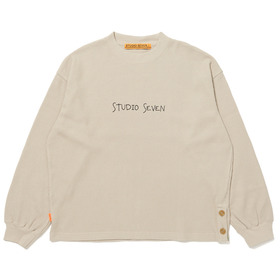 Side Button Waffle LS Tee