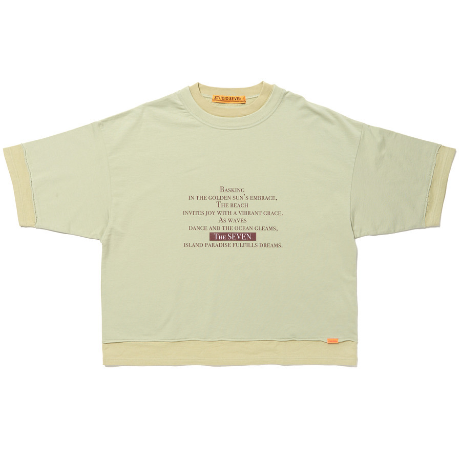 お歳暮 人気 Fake Layered Big Tee | STUDIO SEVEN (スタジオ セブン) トップス