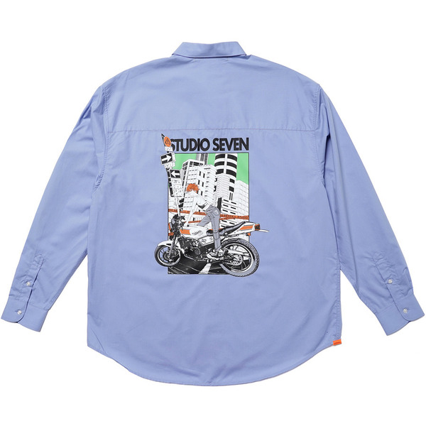 NAKAKI Graphic Shirt 詳細画像 Sax 1