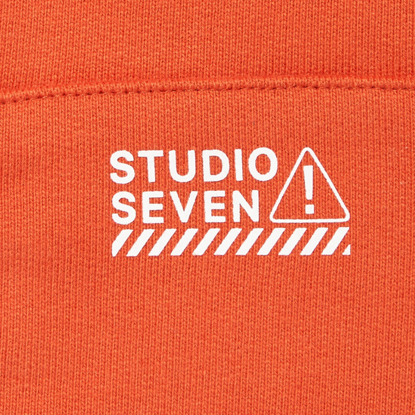 Caution Logo Basic Zip Hoodie 詳細画像 Orange 3