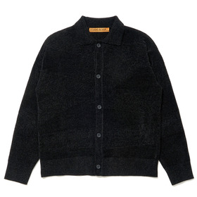 Chenille Knit Caution Logo Cardigan