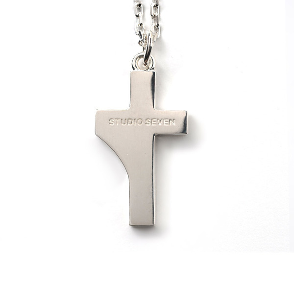 SV925 7cross Zirconia Point Necklace 詳細画像 Silver 2