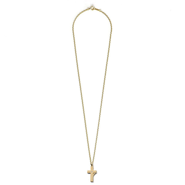 K10 7cross Zirconia Point Necklace 詳細画像 Gold 1