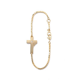 K10 7cross Zirconia Point Bracelet