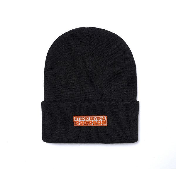 Flower Knit Cap 詳細画像 Black 1