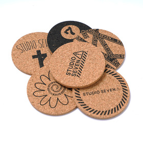 6 Pattern Cork Coasters