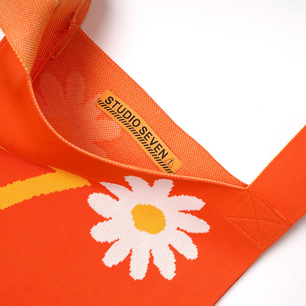 Flower Knit Bag 詳細画像 Orange 3