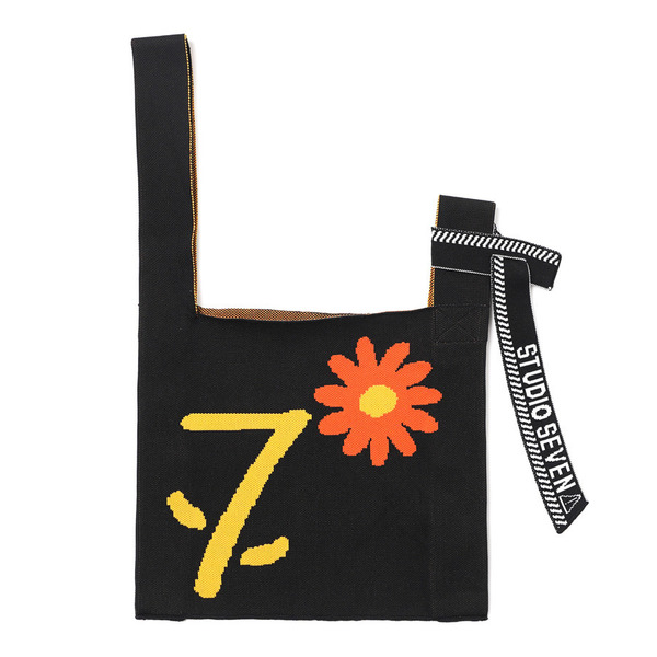 Flower Knit Bag 詳細画像 Black 1