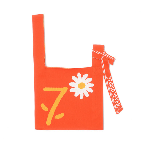 Flower Knit Bag 詳細画像 Orange 1