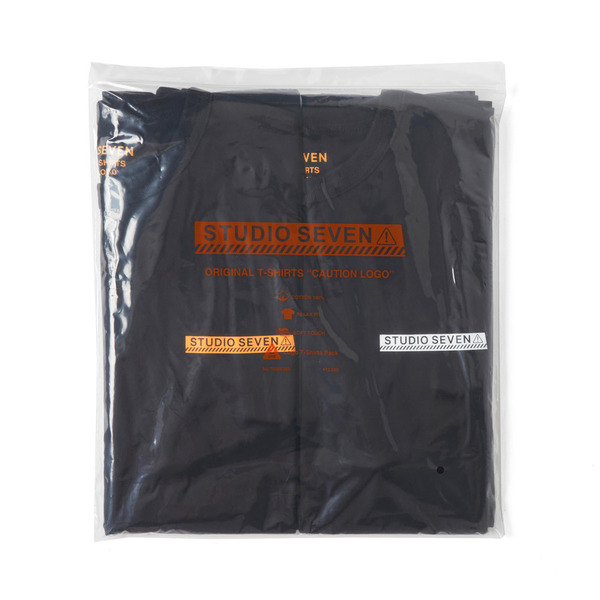 SEVEN PACK T-SHIRTS | CAUTION LOGO 詳細画像 White Set 7
