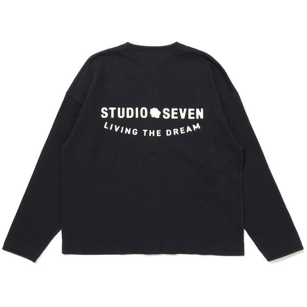 Cotton Crew Neck Cardigan 詳細画像 L.Beige 1