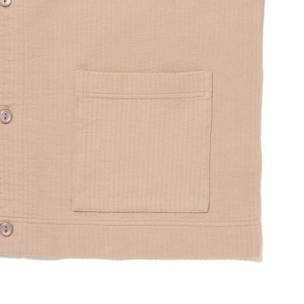 Cotton Crew Neck Cardigan 詳細画像 L.Beige 11