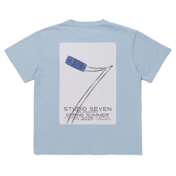 Car Line 7 T-shirt 詳細画像 White 12