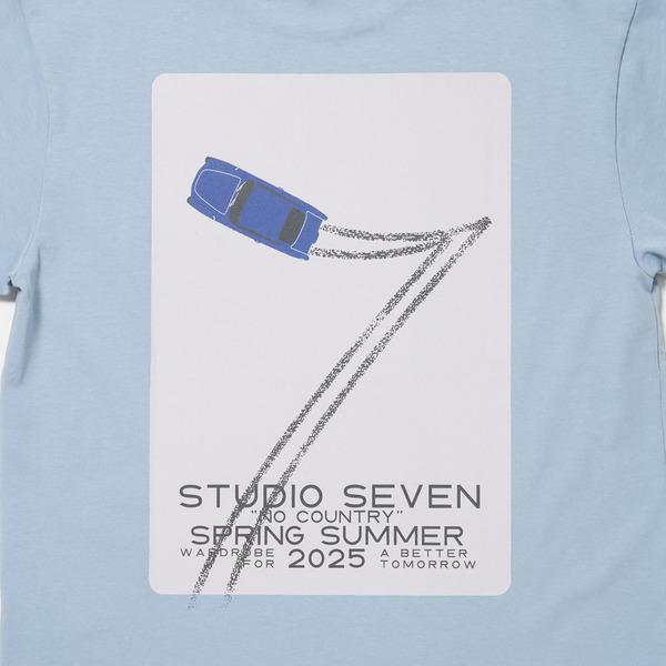 Car Line 7 T-shirt 詳細画像 White 15