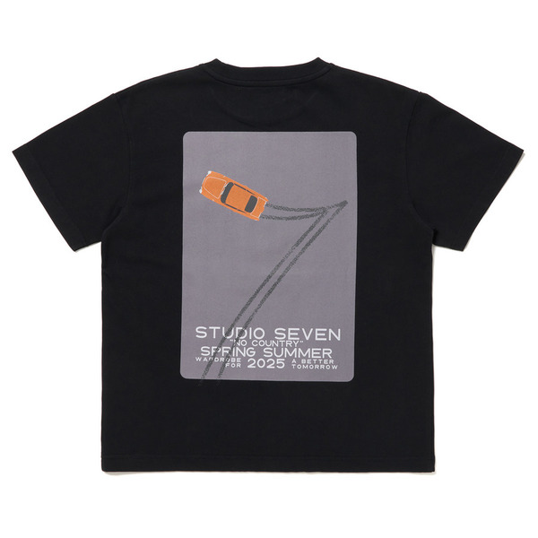 Car Line 7 T-shirt 詳細画像 Black 1