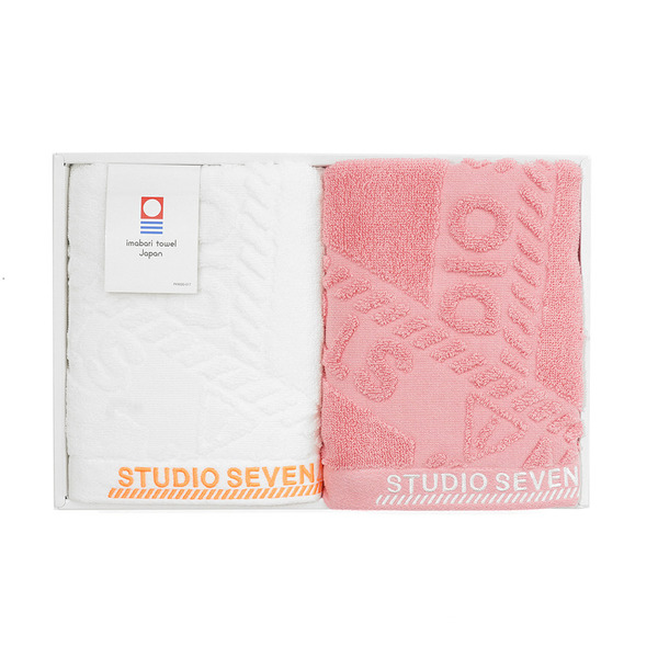 The 7th Day Face Towel Set 詳細画像 White/Pink 1