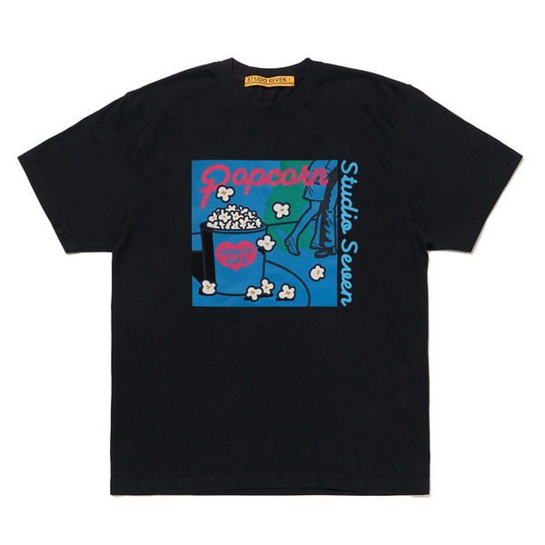 HBZ x SVN Popcorn SS Tee 詳細画像 Black 1