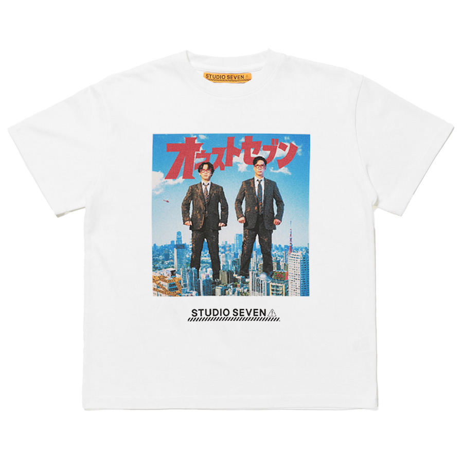 1989 STUDIO クルーネック半袖tシャツ ホワイト SS23 美品 GU×スタジオセブン Tシャツ ホワイト クルーネック 半袖