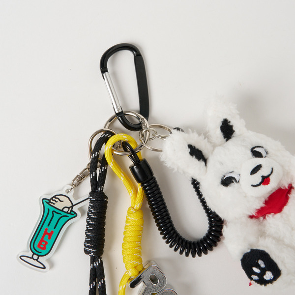 ROGER PLUSH TOY KEY CHAIN 詳細画像 White 2
