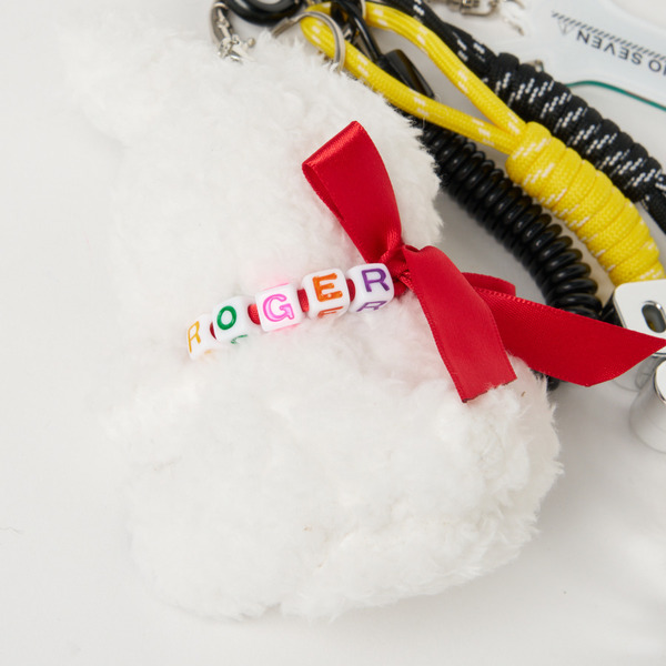 ROGER PLUSH TOY KEY CHAIN 詳細画像 White 4