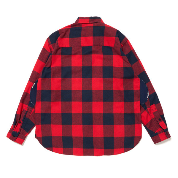 Double Pockets Check Shirt 詳細画像 Red 2